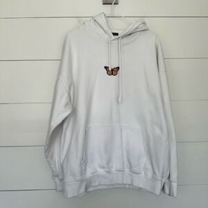 Brandy Melville Women’s One Size White Butterfly Hoodie